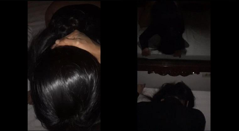 Bawa seorang pelajar kolej muda ke motel untuk mengajar anda cara menghisap zakar